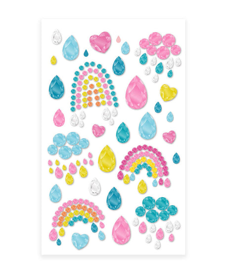 Avenir Gem Stickers for Kids – Self-Adhesive Rhinestone Craft Jewels in Assorted Styles (Flowers, Galaxy, Jewels, Rainbows) – Perfect for Arts & Crafts Projects, Personalization, and Creative Decoration – Ages 3+