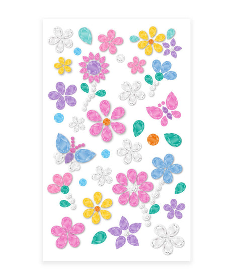 Avenir Gem Stickers for Kids – Self-Adhesive Rhinestone Craft Jewels in Assorted Styles (Flowers, Galaxy, Jewels, Rainbows) – Perfect for Arts & Crafts Projects, Personalization, and Creative Decoration – Ages 3+