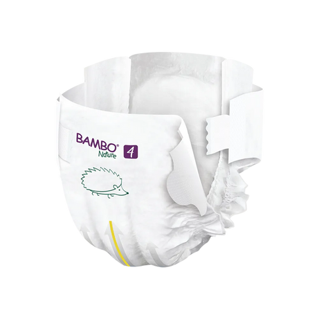 Bambo Nature Tape Style Diapers 4 - L 7-14 kg (Pack of 24) | Skin-Friendly & Eco-Friendly Baby Diapers - MINIMEE KIDS