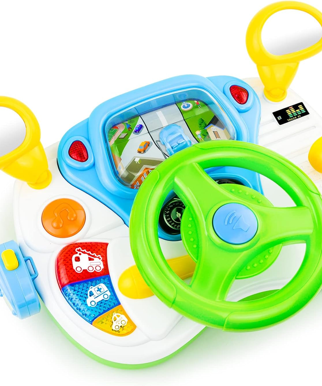 Baoli Dreaming Party Simulated Driver | Steering Wheel Toys with Light & Music for Girls & Boys | Educational Simulation Driving Toy for Ages 1-5 - MINIMEE KIDS