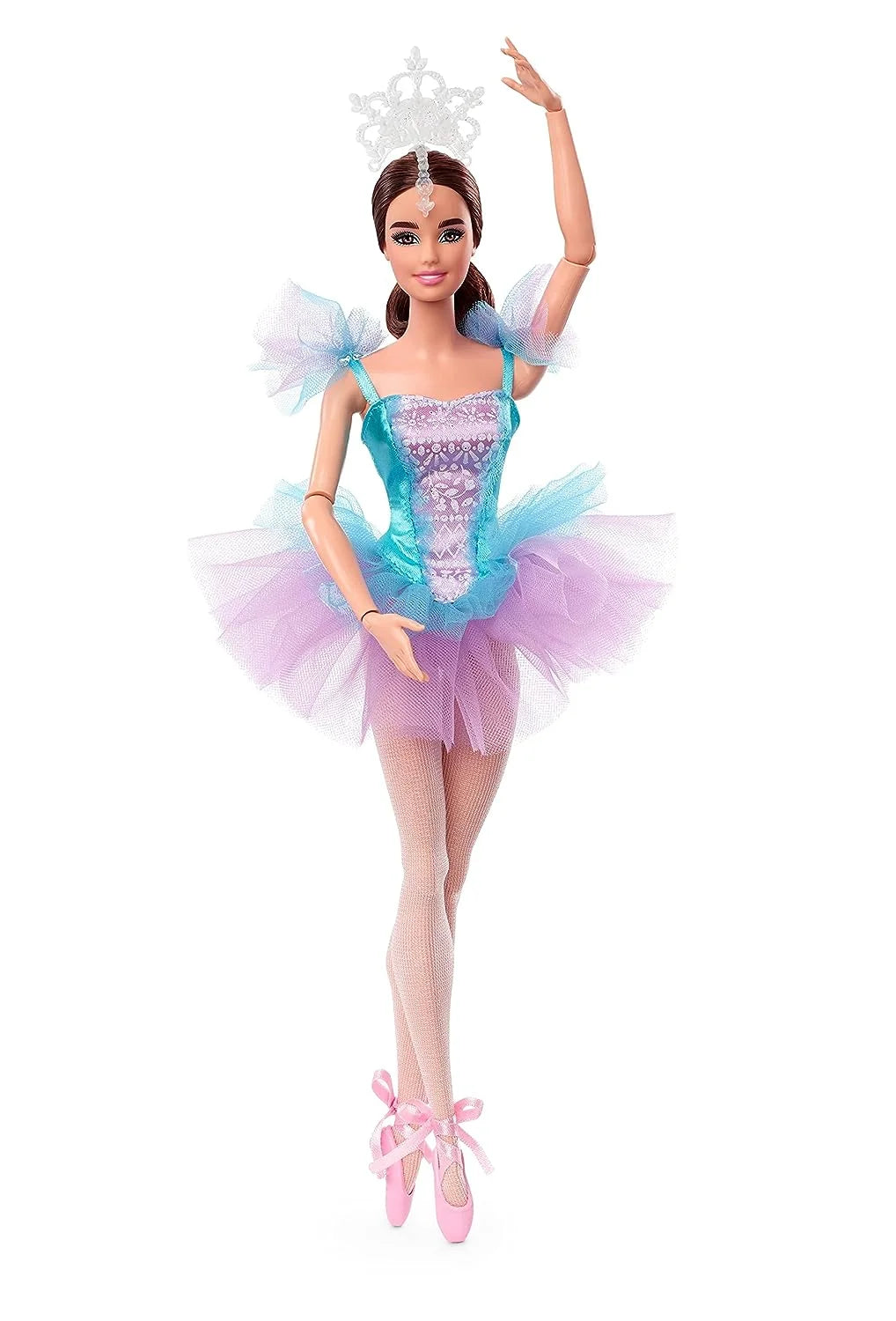 Barbie Signature Ballet Wishes™ Doll – 12-Inch Brunette Ballerina with Tutu, Pointe Shoes, Tiara – Perfect Gift for Young Dancers and Collectors – JCW44