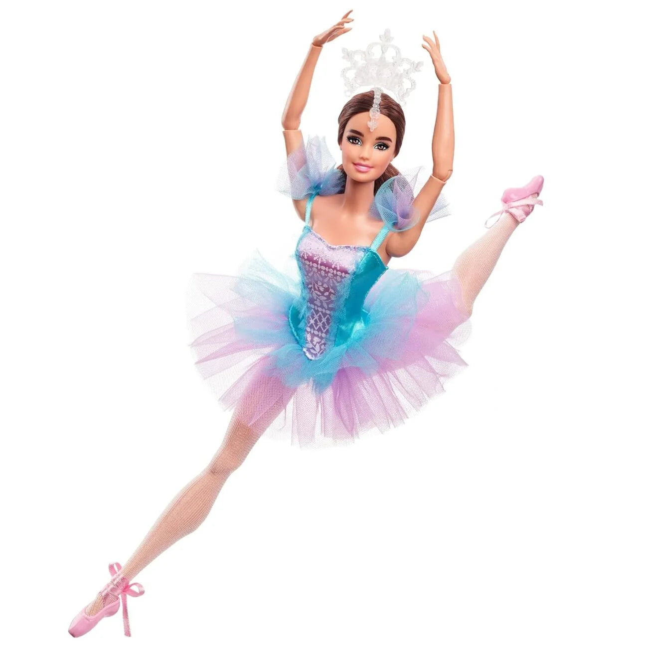 Barbie Signature Ballet Wishes™ Doll – 12-Inch Brunette Ballerina with Tutu, Pointe Shoes, Tiara – Perfect Gift for Young Dancers and Collectors – JCW44