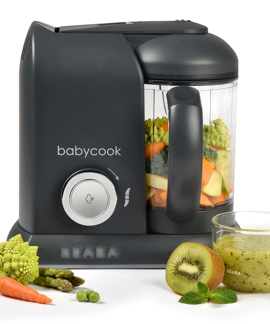 Beaba Babycook Solo 4-in-1 Baby Food Processor and Maker | Steam, Blend, Reheat & Defrost | Perfect for 4+ Months | BPA-Free and Easy to Use