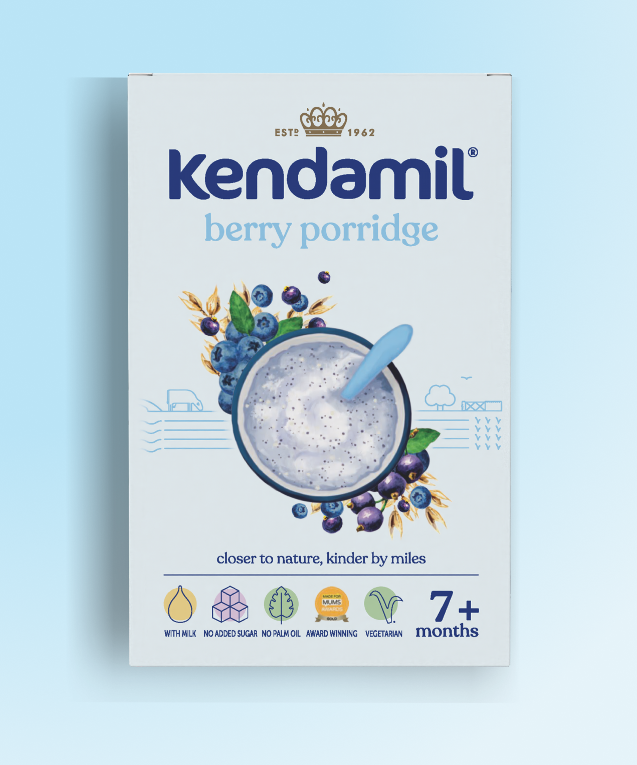 kendamil berry porridge for 7 months and above