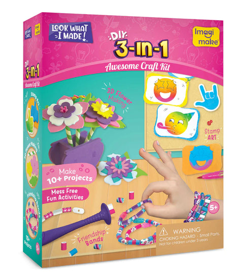 imagi make DIY 3-in-1 Awesome Craft Kit - MINIMEE KIDS