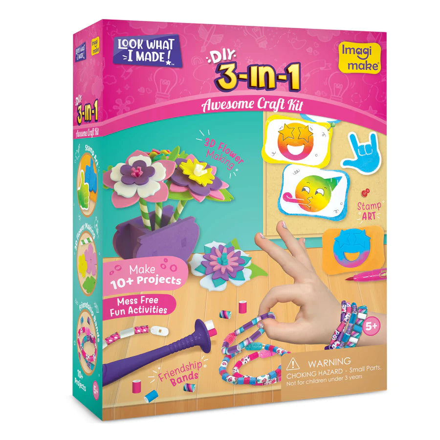 imagi make DIY 3-in-1 Awesome Craft Kit - MINIMEE KIDS