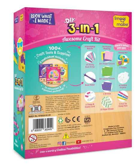 imagi make DIY 3-in-1 Awesome Craft Kit - MINIMEE KIDS