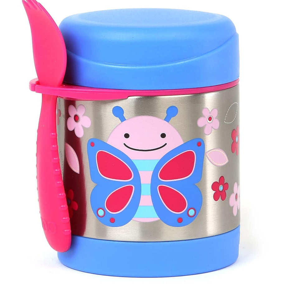 Skip Hop Zoo Insulated Stainless Steel Food Jar | BPA Free, 325ml, Keeps Food Cold for 5 Hours & Warm for 7 Hours