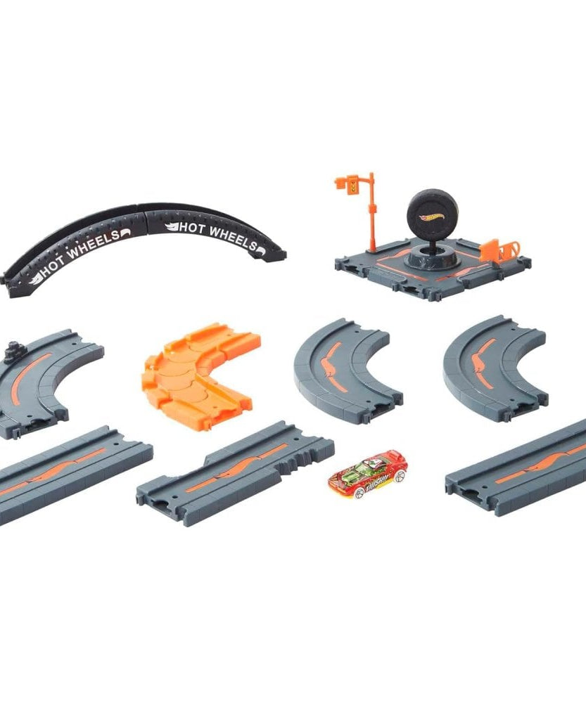 Hot Wheels City Expansion Track Pack | 10-Piece Track Set With 1 Car | Build & Expand Your Hot Wheels City | 4+ Years - HDN95