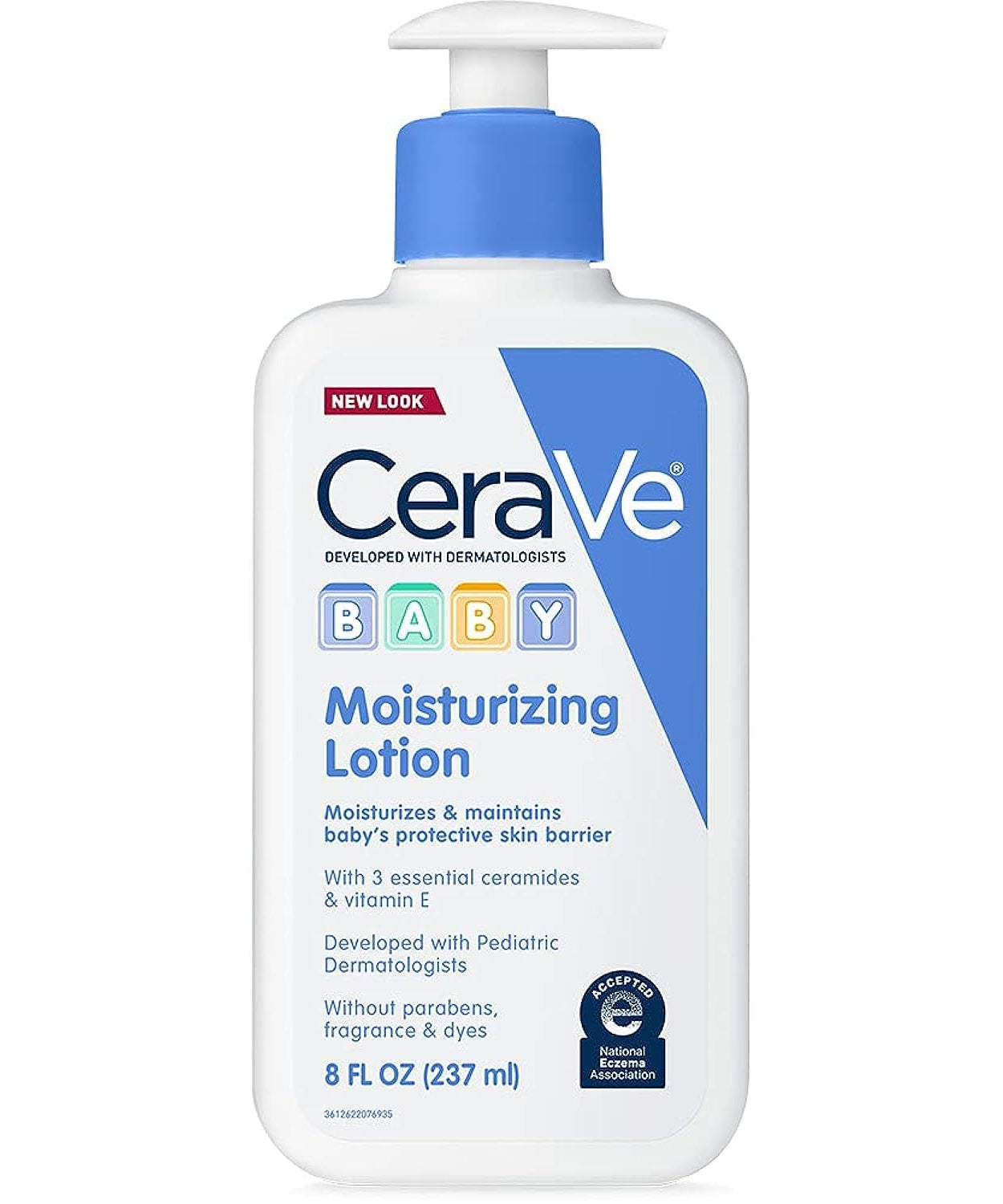 CeraVe Baby Moisturizing Lotion with 3 Essential Ceramides, Niacinamide & Vitamin E (237ml) | NEA Seal Accepted for Eczema & Sensitive Skin | Daily Fragrance-Free & Non-Greasy Hydration - MINIMEE KIDS