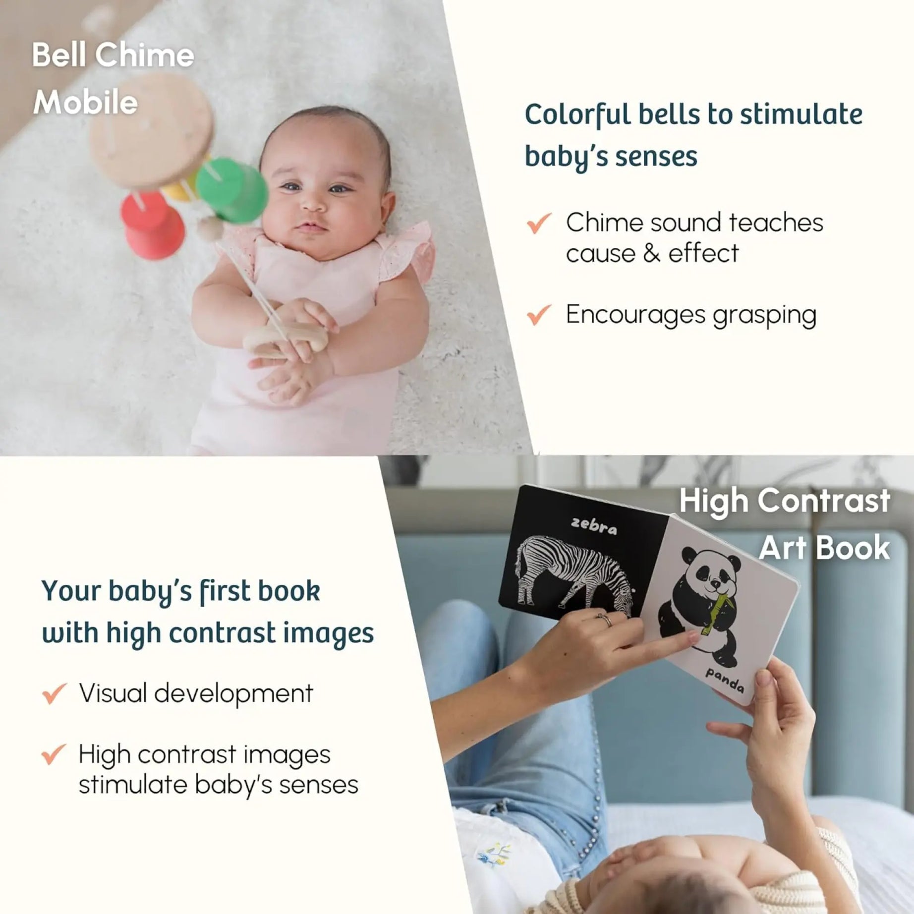 Curious Cub Play & Learn Montessori Kit | Level 2 for 3 Months+ | 10 Engaging Toys | Sensory, Fine Motor & Cognitive Development | Made in India