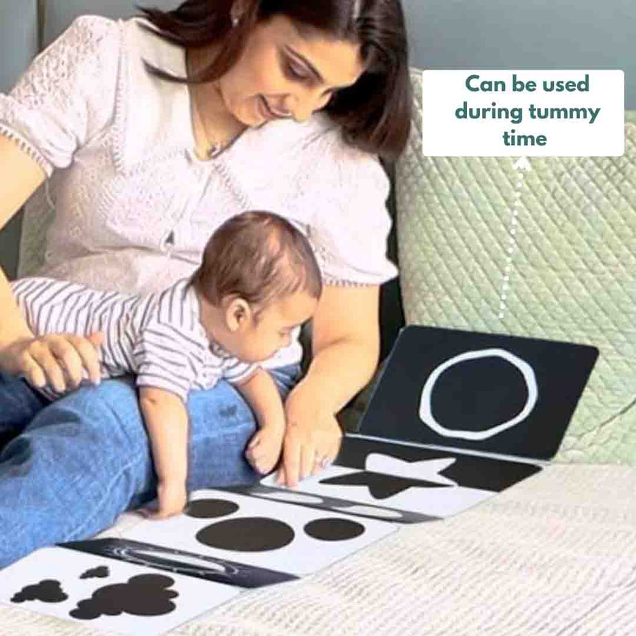 Curious Cub Play & Learn Montessori Kit | Level 1 for 0-3 Months | 9 Engaging Sensory & Developmental Toys for Newborns | High Contrast, Auditory & Motor Skill-Boosting Playset | Made in India