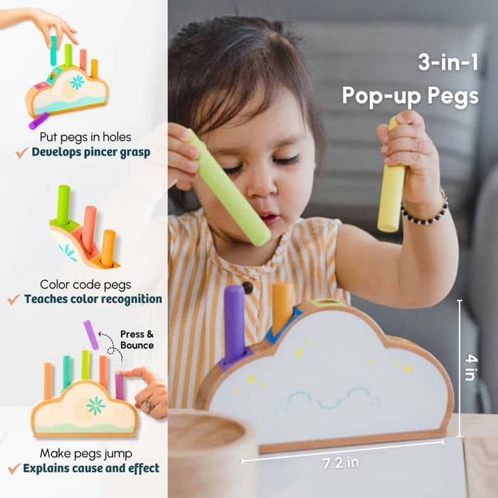 Curious Cub Level 6 Play & Learn Montessori Kit (11-12 Months+) | 7-Piece Educational Toy Set for Logic, Coordination & Emotional Intelligence | minimee kids
