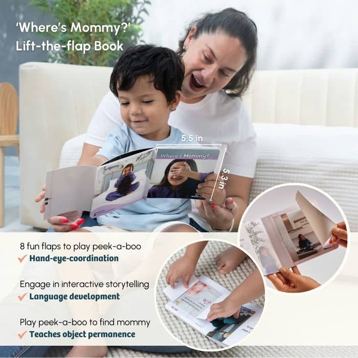Curious Cub Level 7 Play & Learn Montessori Kit (13 Months+) | 8-Piece Educational Toy Set for Size Discrimination, Hand Strength & Vocabulary | minimee kids