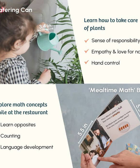 Curious Cub Level 8 Montessori Play & Learn Kit (16-18 Months) | Toddler Educational Set with Car Tracker & Magnetic Bird Feeder | minimee kids