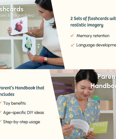 Curious Cub Level 4 Play & Learn Montessori Kit (7 Months+) | 8-Piece Developmental Toy Set for Object Permanence, Motor Skills & Sensory Exploration | minimee kids