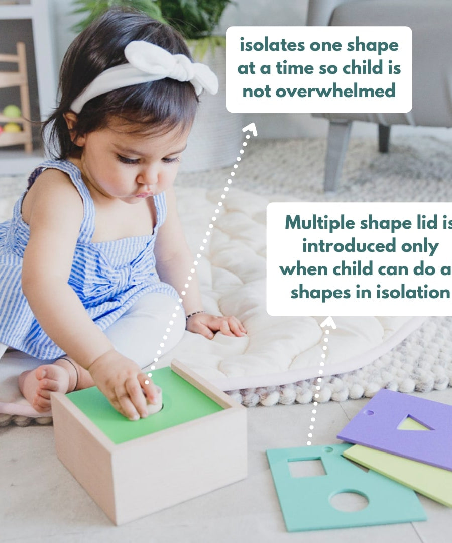 Curious Cub Level 5 Montessori Play & Learn Kit (9 Months+) | 9-Piece Educational Toy Set for Pincer Grip, Shape Recognition & Language Skills | minimee kids
