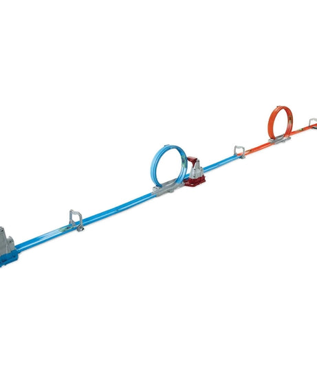Hot Wheels Stunt Tracks - Double Loop Dash Track Set | 2 Loops, 2 Cars, Head-to-Head Racing | 5+ Years - GFH85