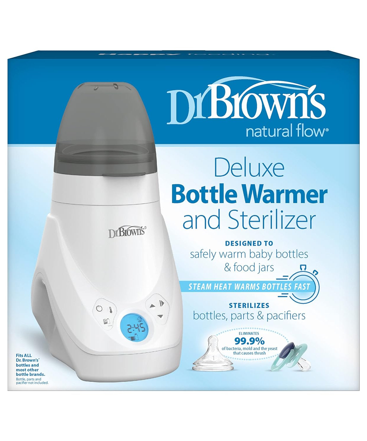 Dr Brown's Natural Flow Deluxe Bottle Warmer and Sterilizer for bootles, parts & Soothers - MINIMEE KIDS