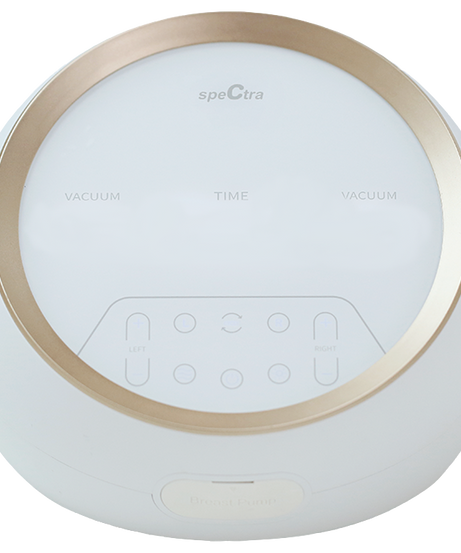Premium Electric Breast Pump - Spectra Dual S (Synergy Gold) | Dual Motor, Independent Controls, Ultra Quiet, Backflow Protection, and Memory Function | 15 Expression Modes & 5 Massage Modes - MINIMEE KIDS