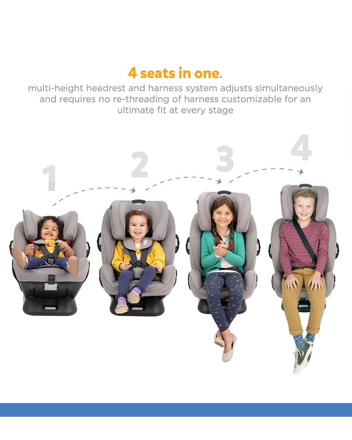 Joie Every Stage FX 4-in-1 Car Seat - From Birth to 12 Years (Up to 36 Kg) - Grey Flannel - MINIMEE KIDS