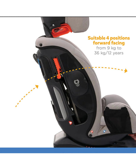 Joie Every Stage FX 4-in-1 Car Seat - From Birth to 12 Years (Up to 36 Kg) - Grey Flannel - MINIMEE KIDS