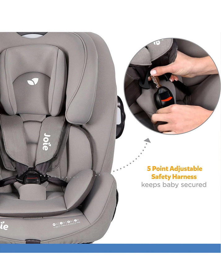 Joie Every Stage FX 4-in-1 Car Seat - From Birth to 12 Years (Up to 36 Kg) - Grey Flannel - MINIMEE KIDS