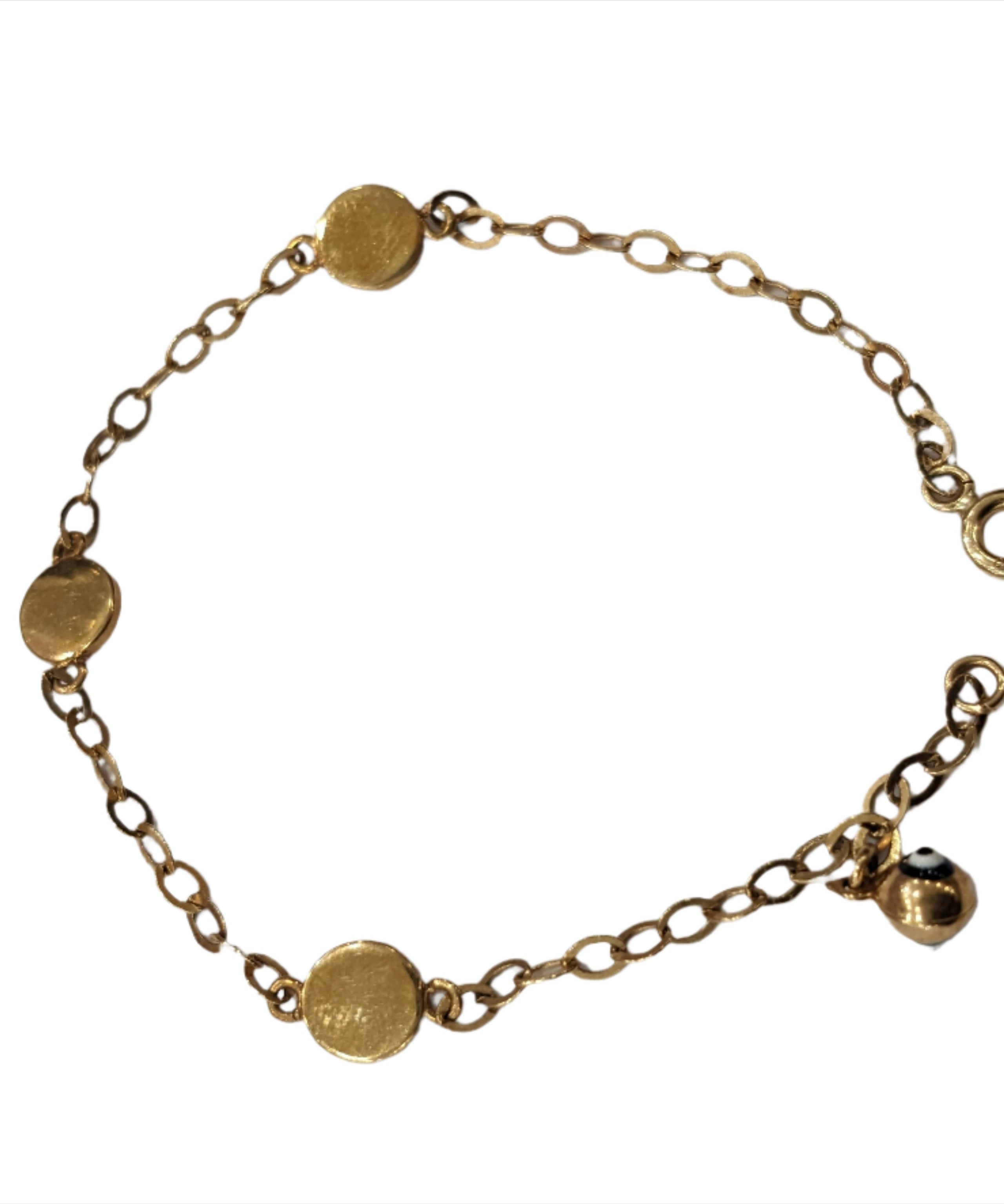 Evil Eye Protective & Stylish Bracelet for Kids - 18k Gold