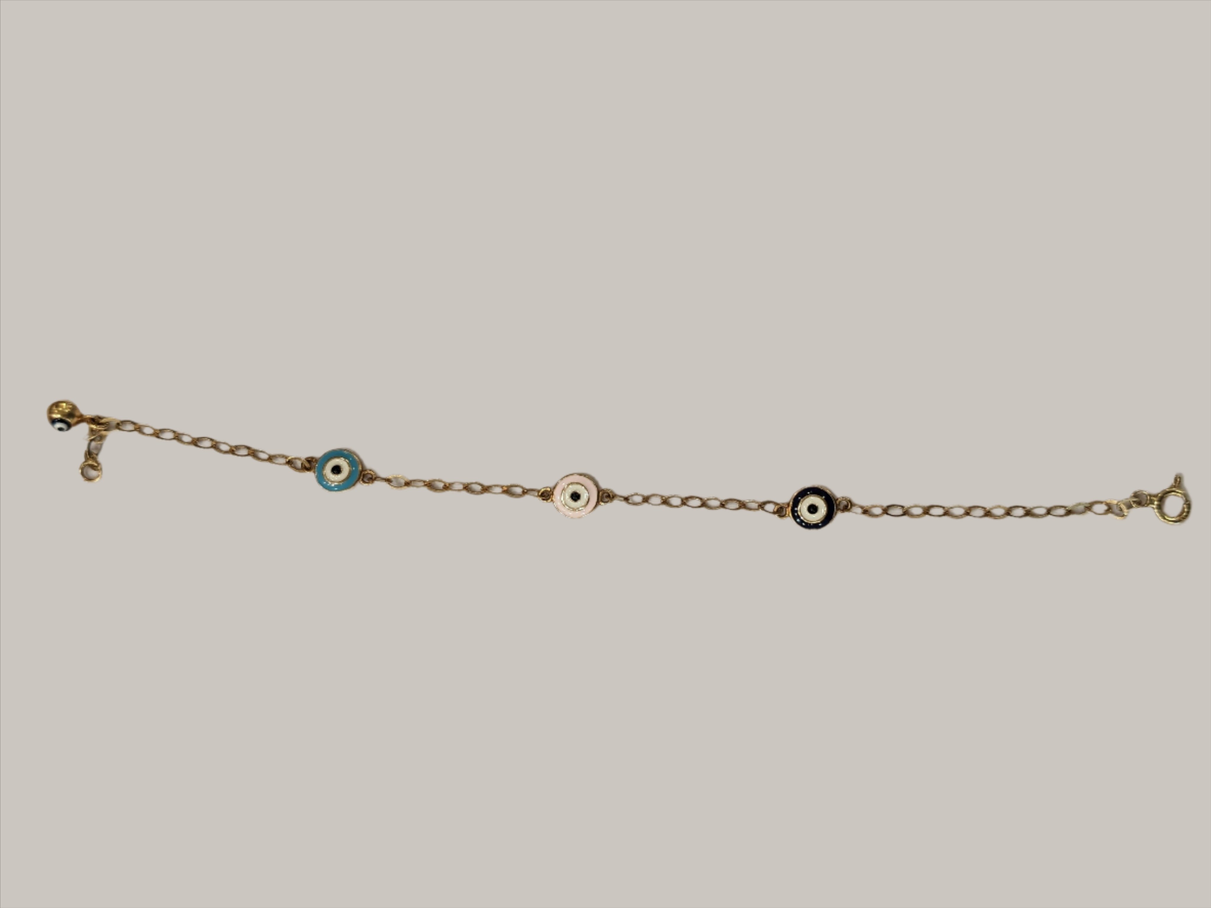 Evil Eye Protective & Stylish Bracelet for Kids - 18k Gold