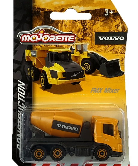 Majorette Volvo Construction Series (6 Assorted Models), Officially Licensed Die-Cast Metal Toy Vehicles with Moving Parts, for Kids and Collectors Aged 3+ - MINIMEE KIDS