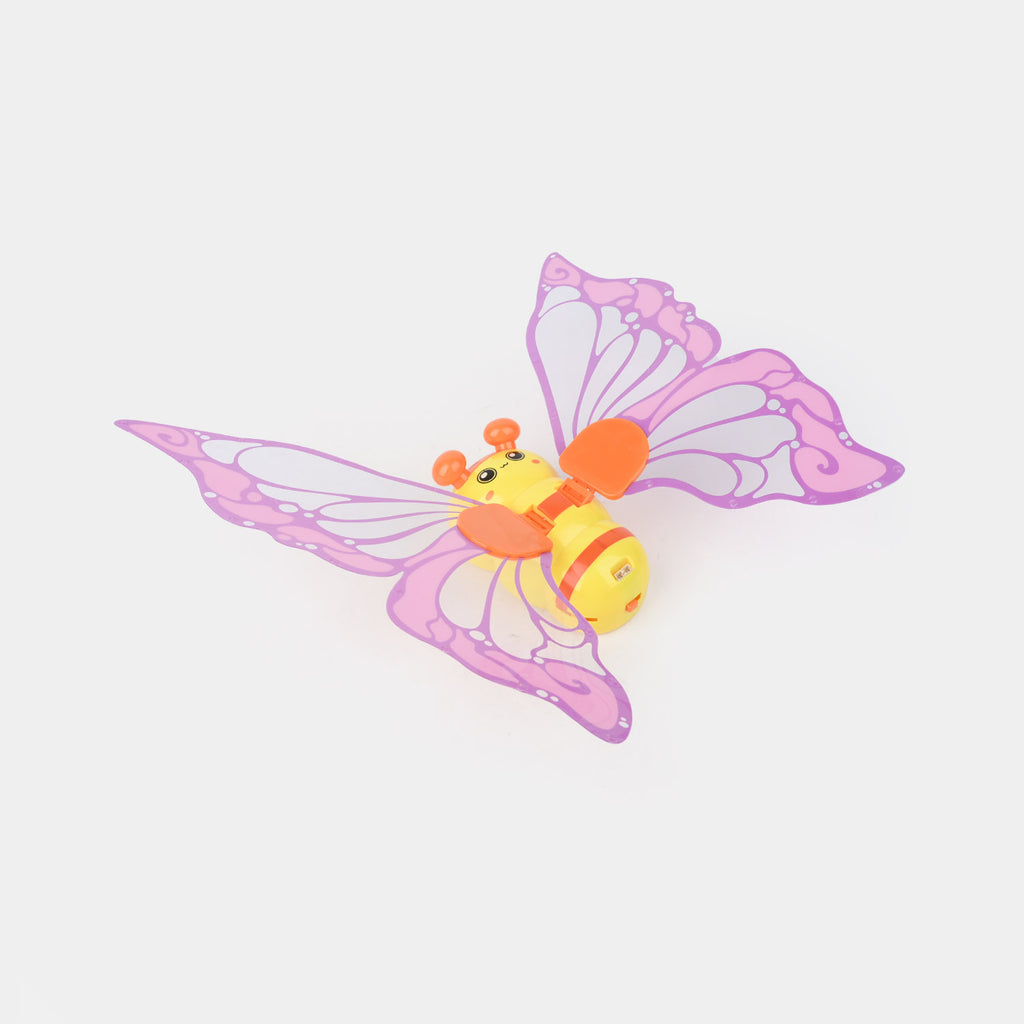 Flapping Bee Fairy Wings with Lights & Music – Motion-Activated Flying Bee Toy for Kids, Safe Non-Toxic, Interactive & Imaginative Play, Portable Gift (Box 9"x15")