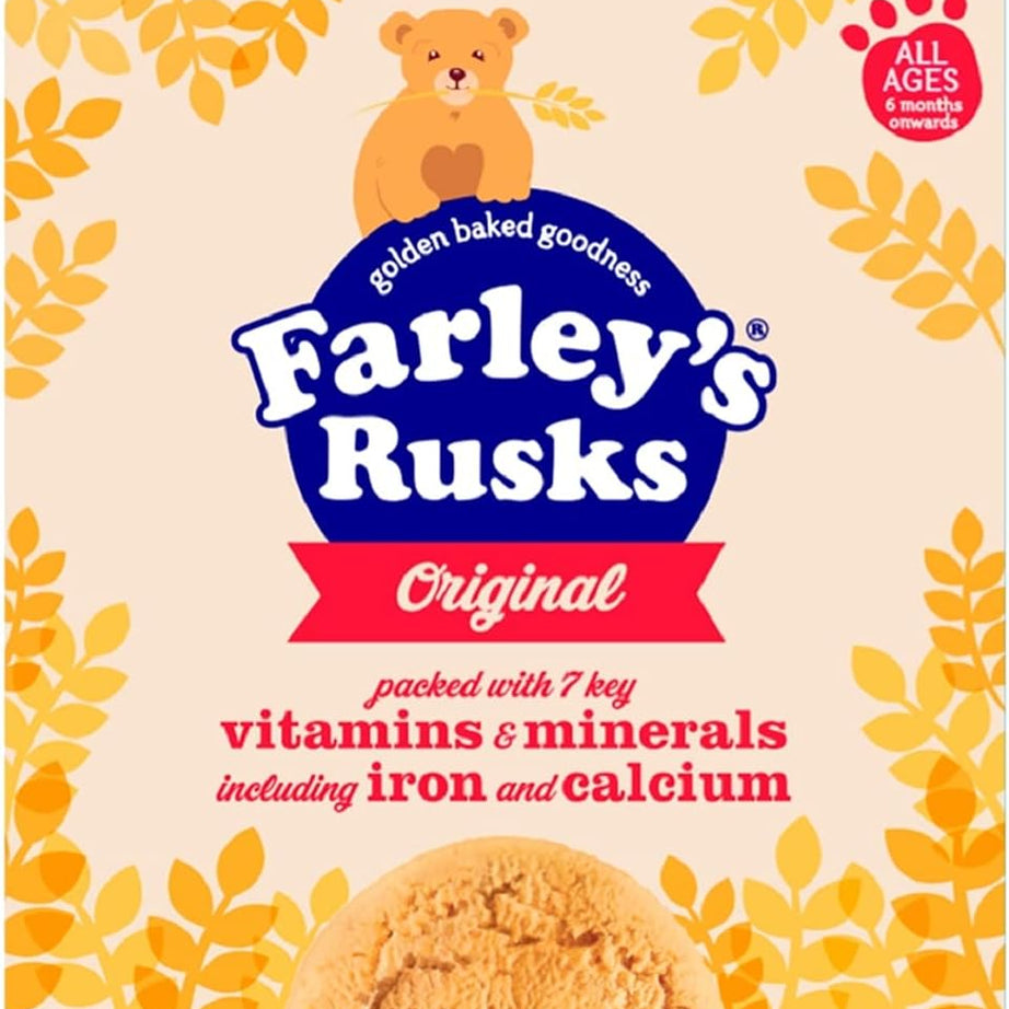 Heinz Farley's Rusks Original for All Kids from 6 Months Onwards - 300g | Super Tasty & Nutritious Baby Snack