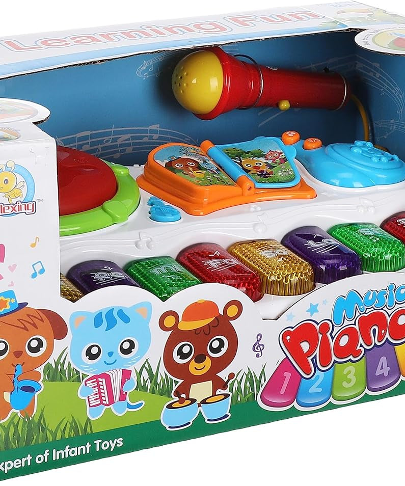 FiveStar Learning Fun Music Piano with Music and Lights for Kids - MINIMEE KIDS