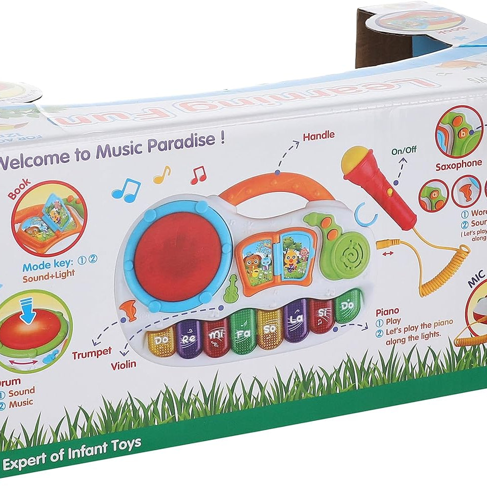 FiveStar Learning Fun Music Piano with Music and Lights for Kids