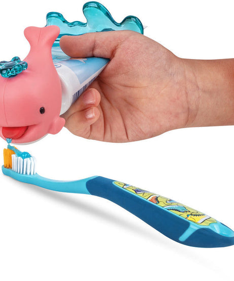 Flipper Whale Toothpaste Squirter Multicolor Age- 3 Years & Above (Color May Vary)