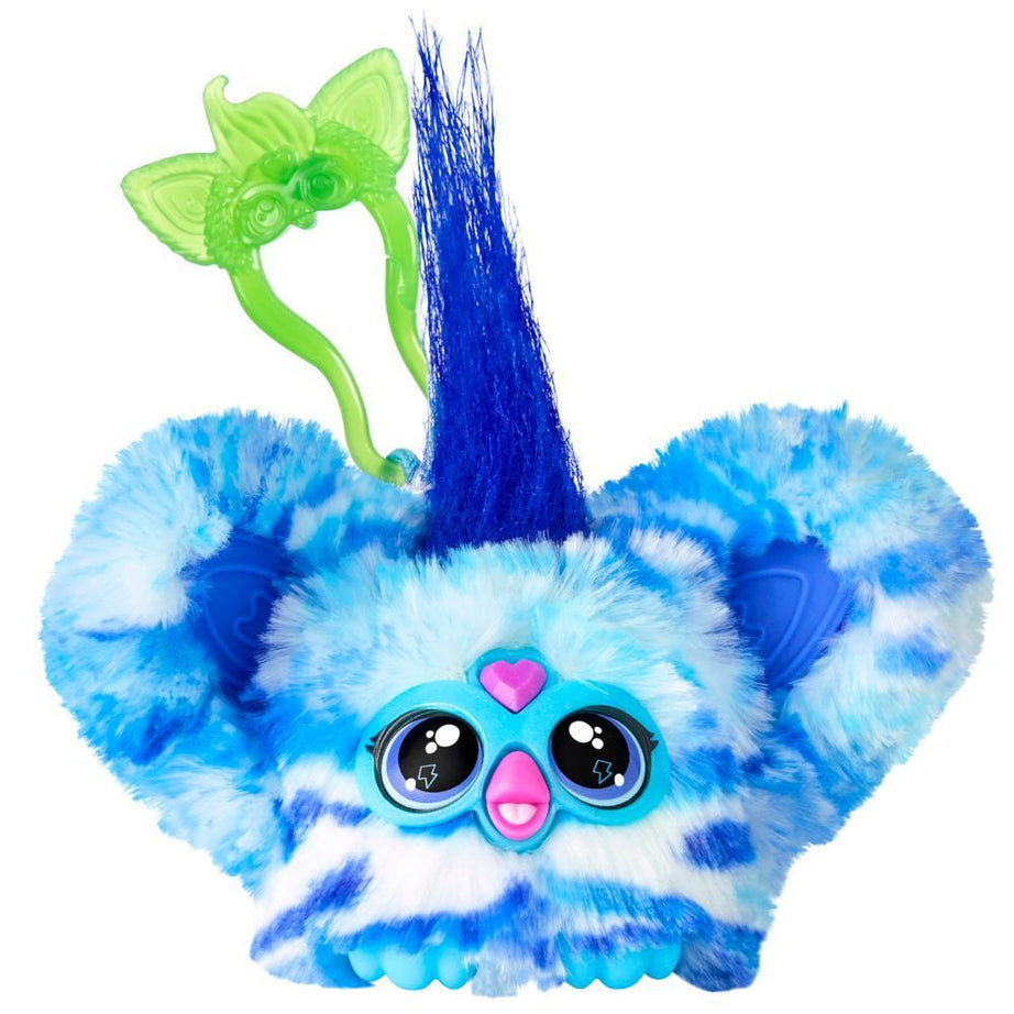Hasbro Furby Furblets Ooh-Koo Mini Electronic Plush Toy – Musical Rock-Themed Talking Toy with Keychain Clip for Kids 6+ | 45+ Sounds & Phrases | Portable Interactive Plush for Boys & Girls
