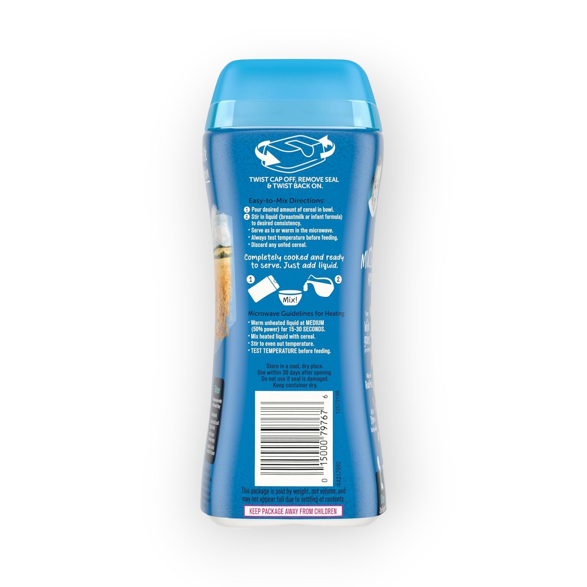 Gerber Multigrain Apple Cereal - 227g | Whole Grain Infant Cereal with Apple, Non-GMO, Iron & Essential Nutrients for Sitter Babies (6+ Months)