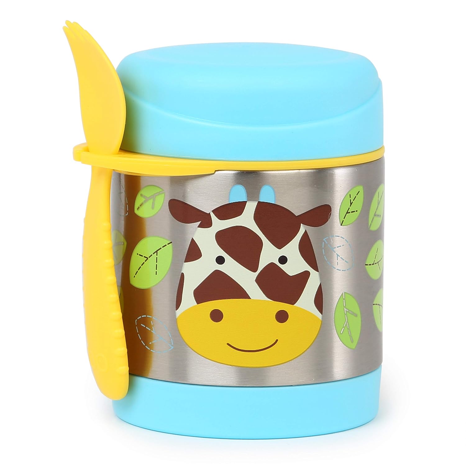 Skip Hop Zoo Insulated Stainless Steel Food Jar | BPA Free, 325ml, Keeps Food Cold for 5 Hours & Warm for 7 Hours
