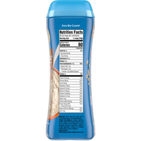 Gerber Cereal for Baby Grain & Grow Oatmeal | 1st Foods for Supported Sitters | Non-GMO Infant Cereal with Essential Nutrients for Brain & Learning Development | 454g