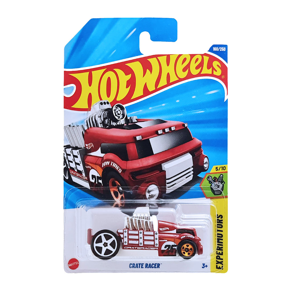 Hot Wheels Crate Racer | 2024 Experimotors Series 5/10 | Interactive Die-Cast with Lifting Crate | MiniMee Kids India