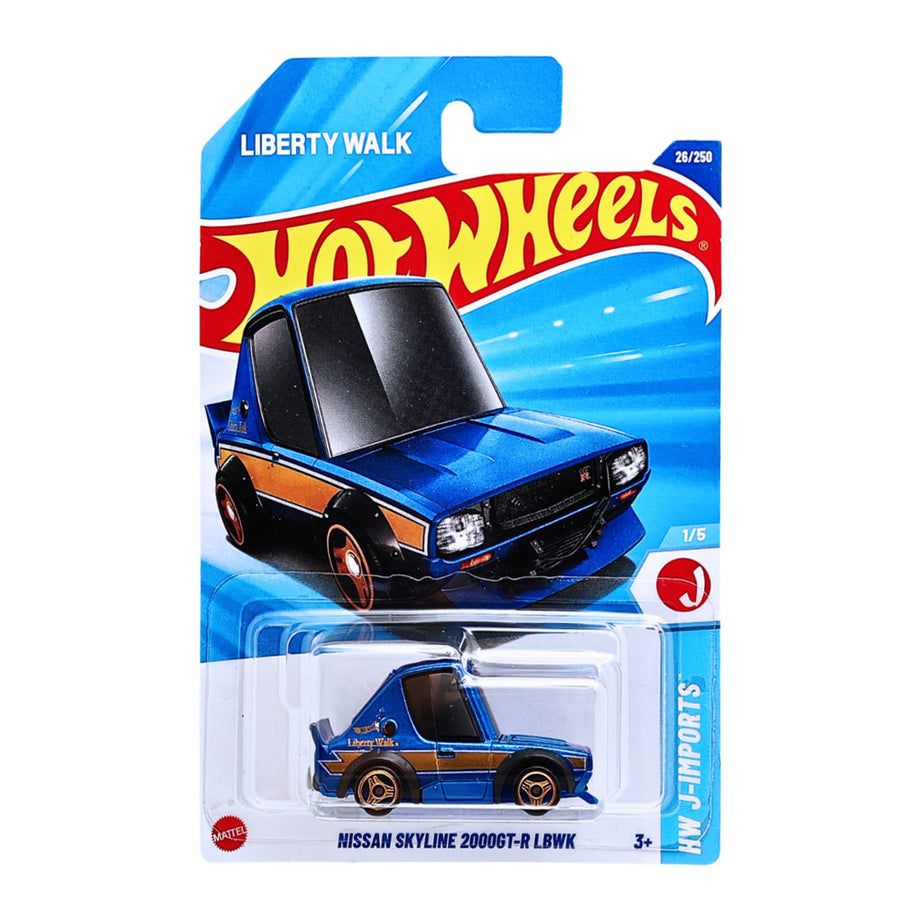 Hot Wheels 6-Car Die-Cast Pack – Nissan Skyline 2000GT-R LBWK (Dark violet & Purple), Big-Air Bel Air, Track Dwagon, Small Bloc & ’99 Ford F-150 SVT Lightning