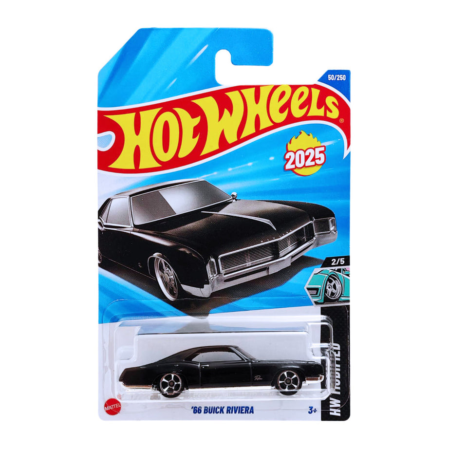 Hot Wheels 6-Car Bundle – ’66 Buick Riviera, Quick Bite, Retro-Active, Toyota GR86 Cup, ’73 Honda Civic Custom/Personnalisé & Mid Mill – Collector Die-Cast Cars Set