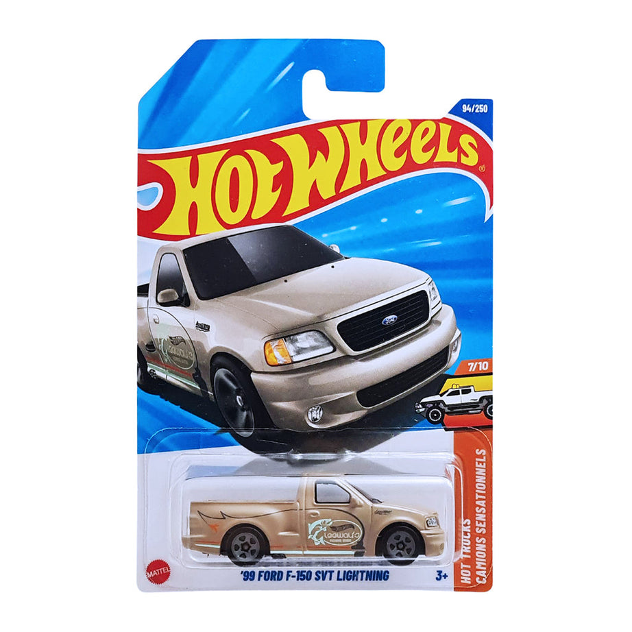 Hot Wheels Ford Collection 6-Car Die-Cast Set – ’99 Ford F-150 SVT Lightning, Mustang Dark Horse, Escort, Model A Custom ’31, Decidedly Go & More