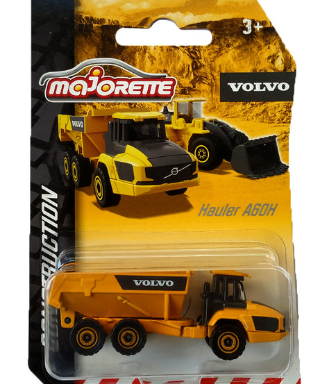 Majorette Volvo Construction Series (6 Assorted Models), Officially Licensed Die-Cast Metal Toy Vehicles with Moving Parts, for Kids and Collectors Aged 3+ - MINIMEE KIDS