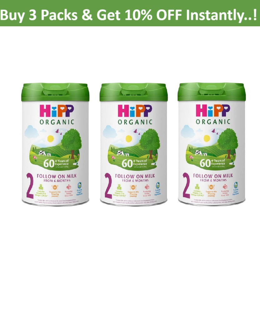 HiPP Organic 2 Follow on Baby Milk Powder from 6 Months (800g) – Nutritionally Tailored with Over 60 Years of Expertise in Organic Baby Formula | New Eco-Friendly Packaging with Smart Design | Made in Germany - MINIMEE KIDS