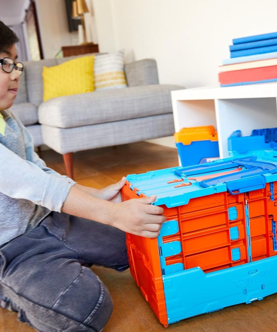 Hot Wheels Action Race Crate Unassembled 3-in-1 Track Playset for Ages 6+ Years
