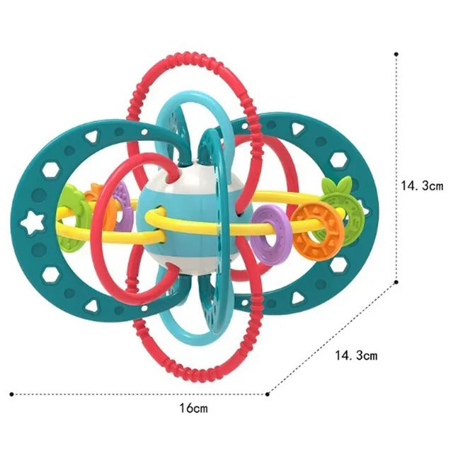Huanger Molars Toys | Best for Early Education with Safe Silicon Soft Sensory Teething Ball | 0+ Months | Color May Vary