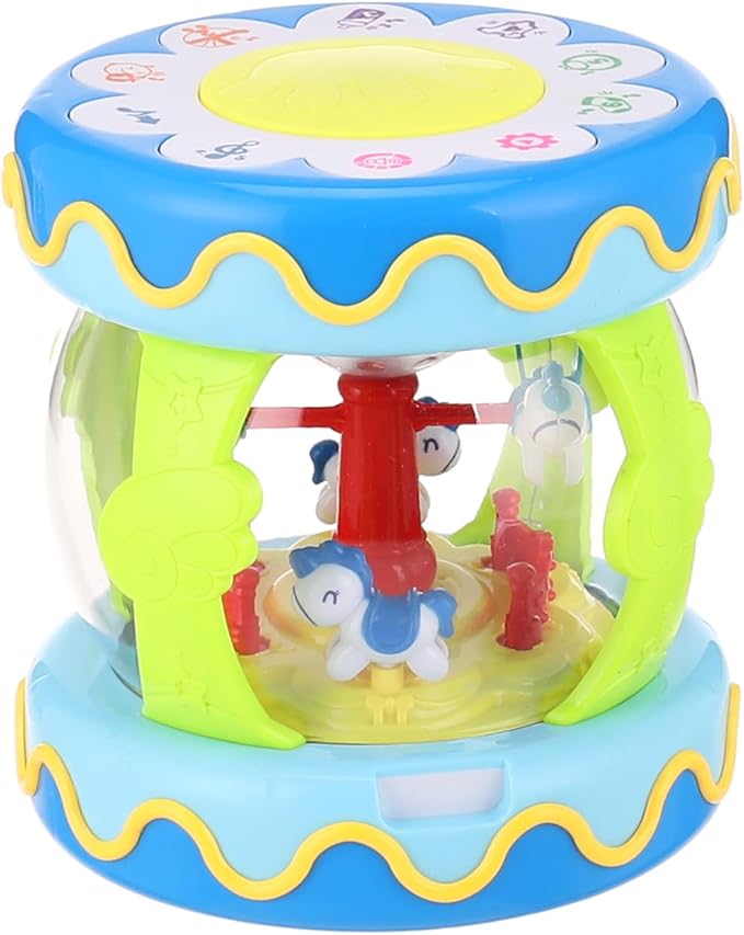 Multi-functional baby musical merry-go-round hand drums toy. - MINIMEE KIDS