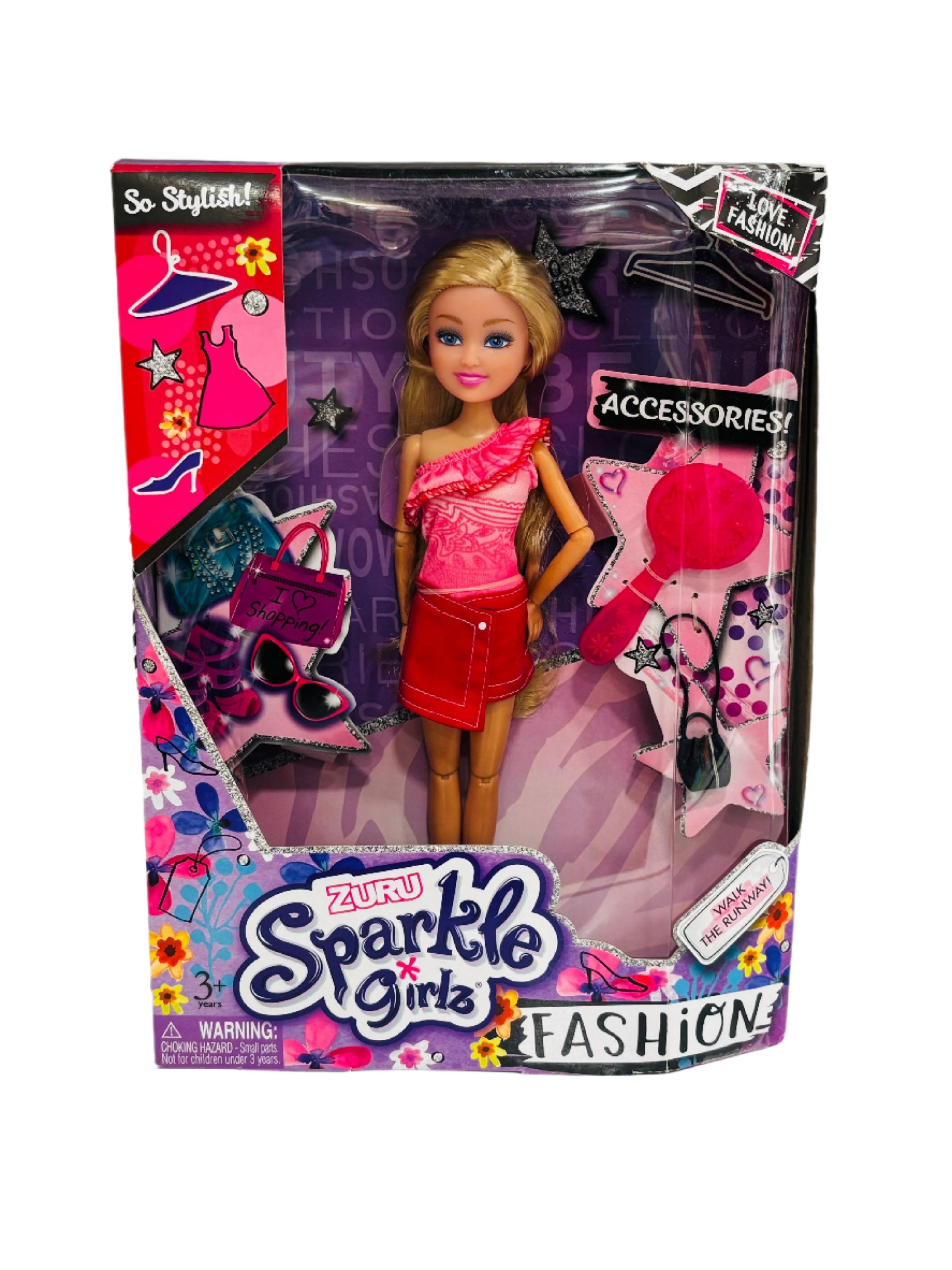 Zuru Sparkle Girlz Fashion Doll with Accessories - Stylish Doll for Girls, Ages 3 and Up | Randomly Any Doll is Choosen