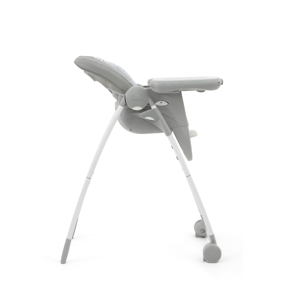 Joie Multiply 6-in-1 Convertible Highchair | Baby to Toddler Booster & Play Table | Adjustable Height & Recline | 6m-6y - Portrait Grey